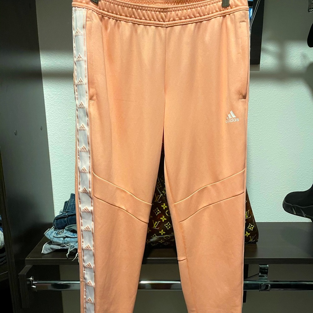 Peach 🍑 Adidas Soccer Football Track pants sz M